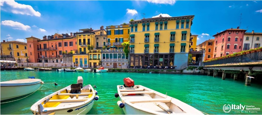 Harbor view of Peschiera del Garda